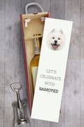 Miniatyrbillede 6 af 6: Samoyed, Samoyed, Samojedskaja - en geometrisk kasse med et foto og en inskription for vin af Art-Dog