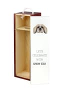 Miniatyrbild 3 av 6: Shih Tzu, Shi tsu, Shi-Tzu, Szi-cu, Szitzu - en geometrisk låda med ett foto och en inskription för vin av Art-Dog