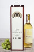 Miniatyrbild 4 av 6: Shih Tzu, Shi tsu, Shi-Tzu, Szi-cu, Szitzu - en geometrisk låda med ett foto och en inskription för vin av Art-Dog