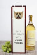 Miniatyrbillede 4 af 6: Cairn Terrier - en geometrisk kasse med et foto og en inskription til Art-Dog vin