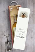 Miniatyrbillede 6 af 6: Havanese, Havanese - en geometrisk æske med et foto og en inskription til Art-Dog vin