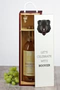 Miniatyrbillede 5 af 6: Bouvier des Flandres - en geometrisk æske med et foto og en inskription til Art-Dog vin