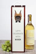Miniatyrbillede 4 af 6: Boxer, Boxer I - en geometrisk æske med et foto og en inskription til Art-Dog vin