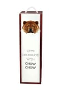 Miniatyrbild 1 av 6: Chow Chow - en geometrisk låda med ett foto och en inskription för Art-Dog-vin