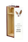 Miniatyrbild 3 av 6: Podenco från Ibiza, Podenco Ibicenco - en geometrisk låda med ett foto och en inskription för vin av Art-Dog