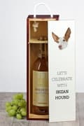 Miniatyrbild 5 av 6: Podenco från Ibiza, Podenco Ibicenco - en geometrisk låda med ett foto och en inskription för vin av Art-Dog