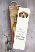 Miniatyrbillede 6 af 6: Breton Basset, Basset Fauve de Bretagne - geometrisk æske med foto og inskription til vin af Art-Dog