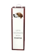 Miniatyrbild 1 av 6: Pointer - en geometrisk låda med ett foto och en inskription för Art-Dog-vin