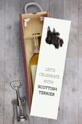 Miniatyrbild 6 av 6: Skotsk terrier, Aberdeen Terrier - geometrisk låda med foto och inskription för vin av Art-Dog