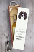 Miniatyrbild 6 av 6: Engelsk Springer Spaniel - en geometrisk låda med ett foto och en inskription för Art-Dog-vin