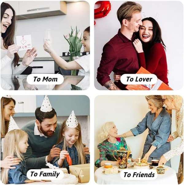 Elegant Presentask för Smycken – 10-pack 4x4 cm med Fjärilsrosett för Ringar, Örhängen och Andra Smycken