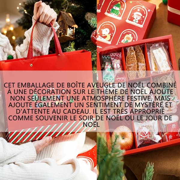 INN Christmas kan placera kakor och andra presenter Julklapp Julblindlåda Julklappslåda med 9 barngaller
