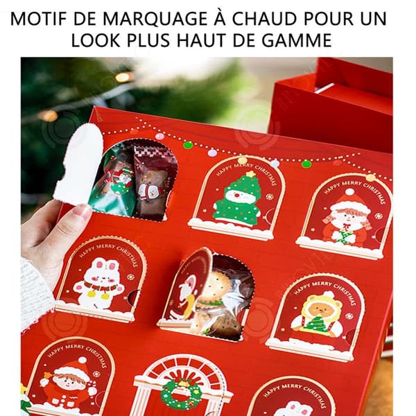 INN Christmas kan placera kakor och andra presenter Julklapp Julblindlåda Julklappslåda med 9 barngaller