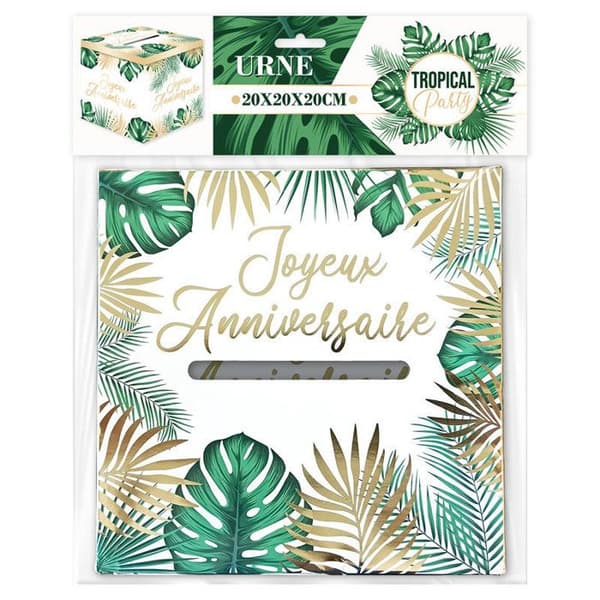 Kartongurna - Tropical Party - 20 cm - Festdekoration - Blandat - Enkel montering