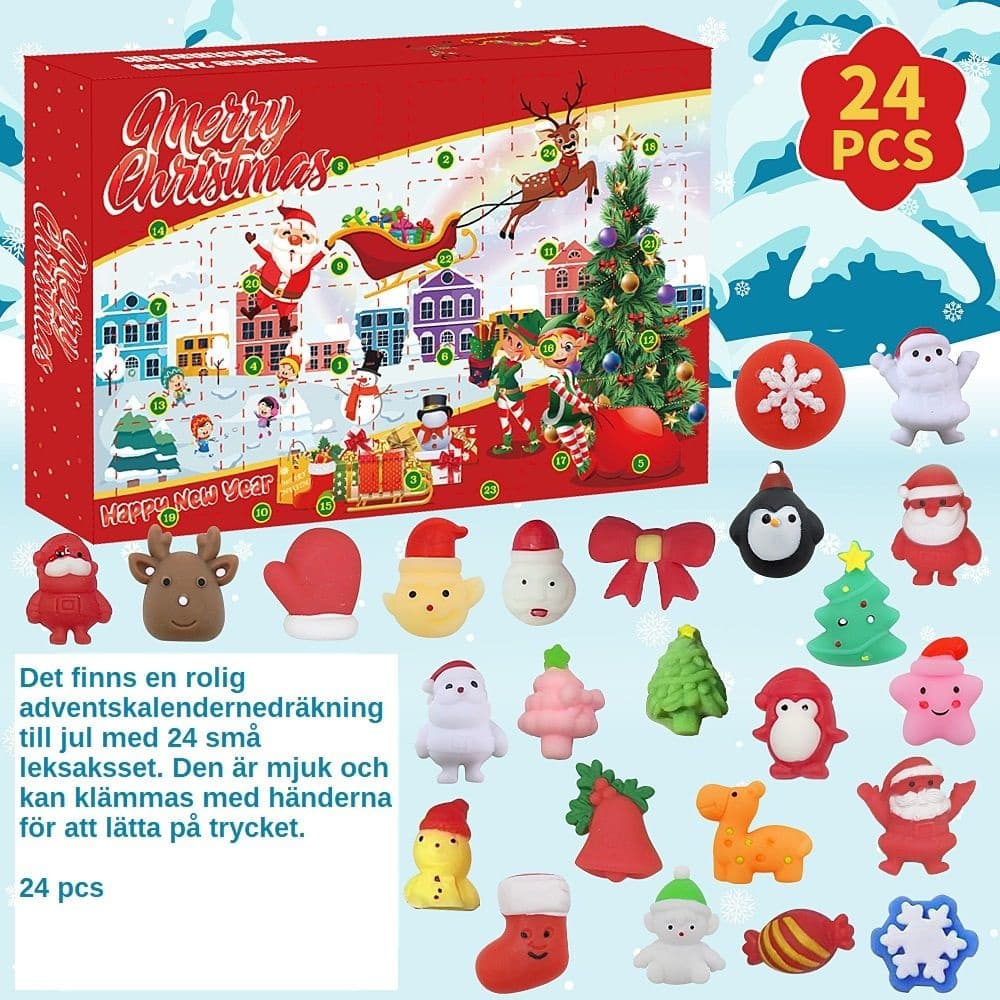 2023 Jul julklappar julkalender presenter gul anka gummianka