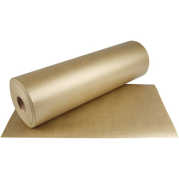 Presentpapper Guld - 100 meter - Bredd: 50 cm