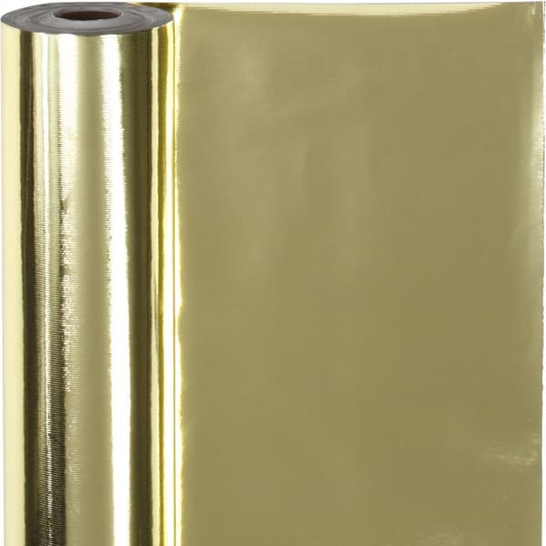 Presentpapper Guld Metallic - 100 meter - Bredd: 50 cm