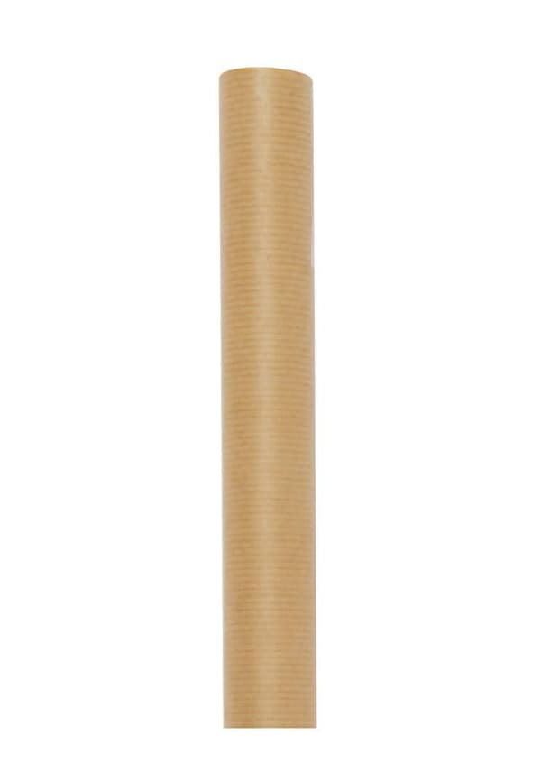 Presentpapper 57cmx10m ribbat brun 25st