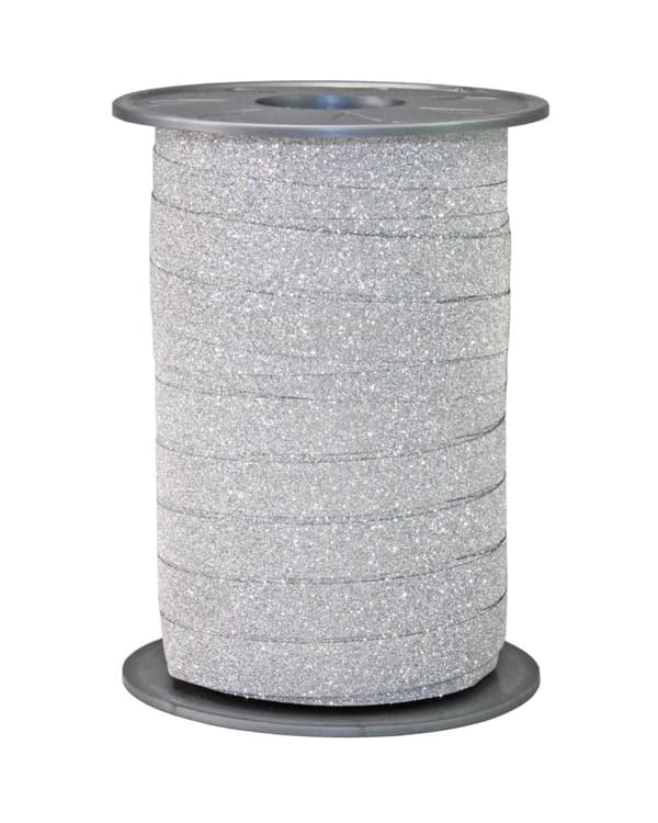 Glitterband 10mmx100m silver