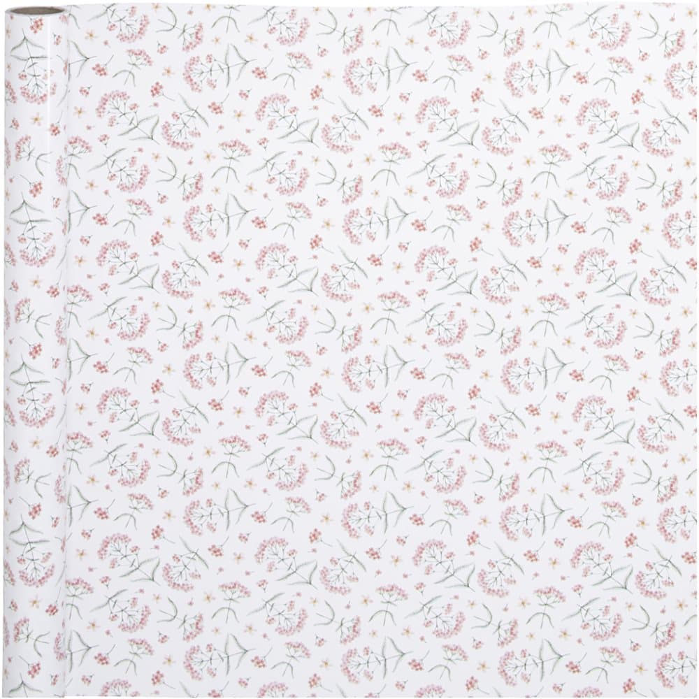 Presentpapper, Blommor, B: 50 cm, 80 g, 5 m/ 1 rl.