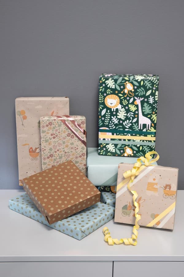 Presentpapper 57cmx154m kraft Minibuddy