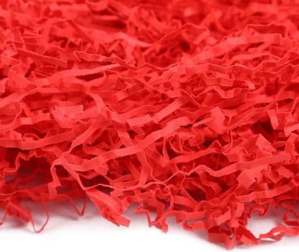 Frisure Strimlat papper - Creative Deco - 1 kg - Röd - Kraftpapper - Presentförpackning