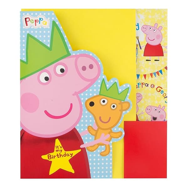 Peppa Pig Gift Wrap Sheets Set Multicoloured One Size