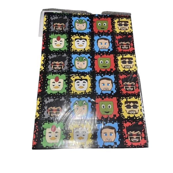 Tube Heroes 2 Characters Gift Wrap Sheets Set Multicoloured One Size