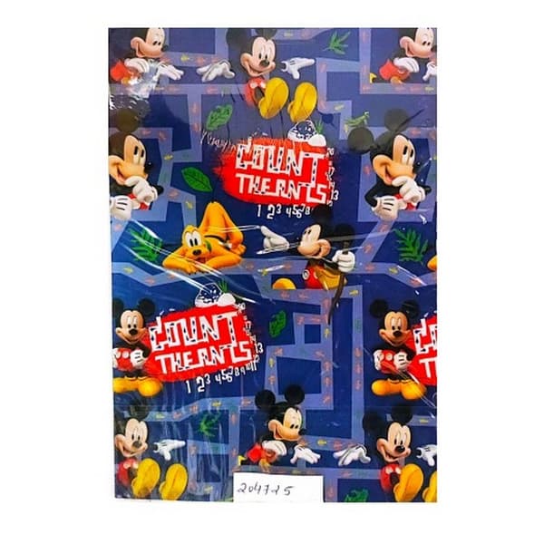 Mickey Mouse Clubhouse Maze Gift Wrap Sheets Set Blue/Red/Yellow One Size