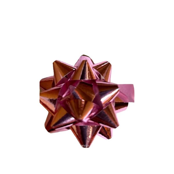 Metallisk dragbåge Hot Pink One Size