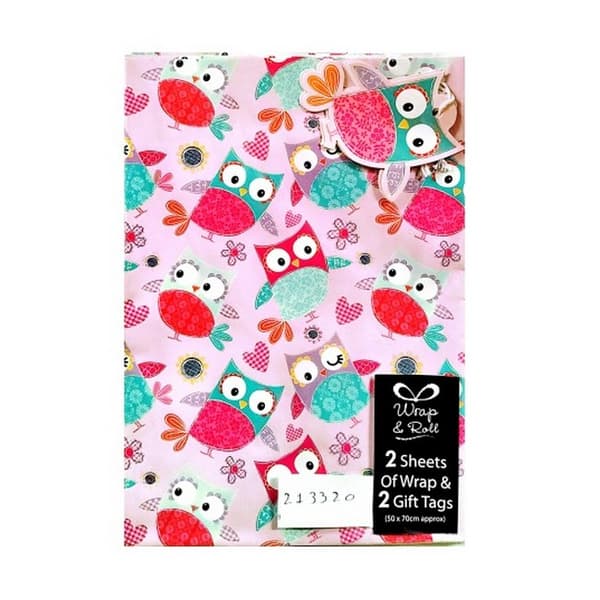 Paper Owl ark för presentpapper (2-pack) Multicoloured One Size