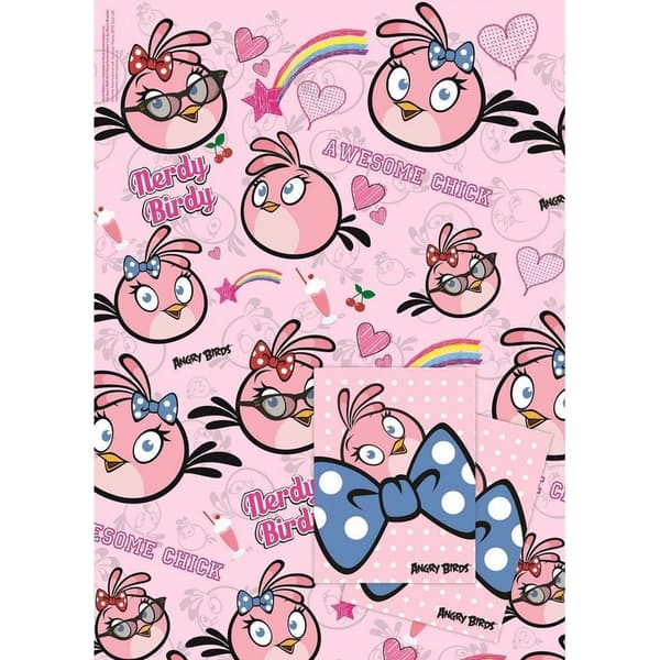 Angry Birds Stella presentinslagningsark Pink One Size