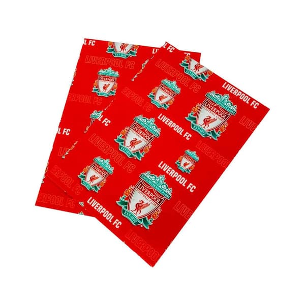 Liverpool FC Text Gift Wrap Sheets (Pack of 2)