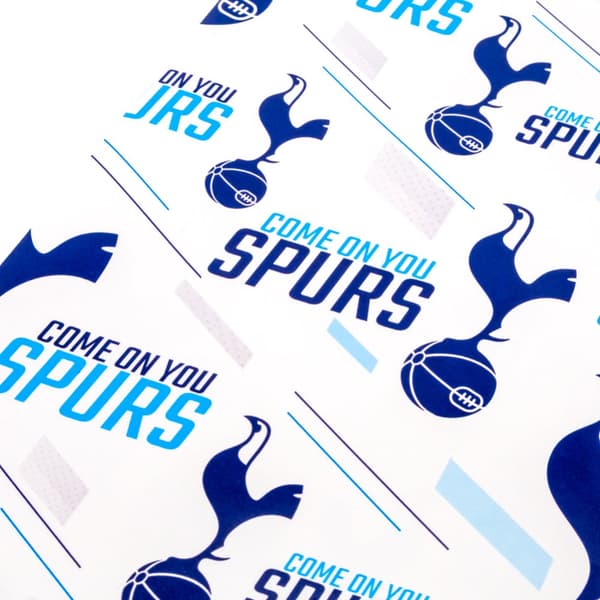 Tottenham Hotspur FC Text Gift Wrap Sheets (Pack of 2)
