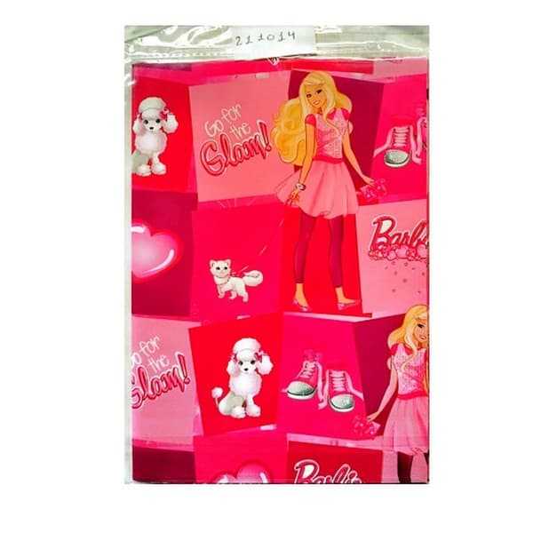 Barbie Set med ark för presentpapper Pink/White One Size