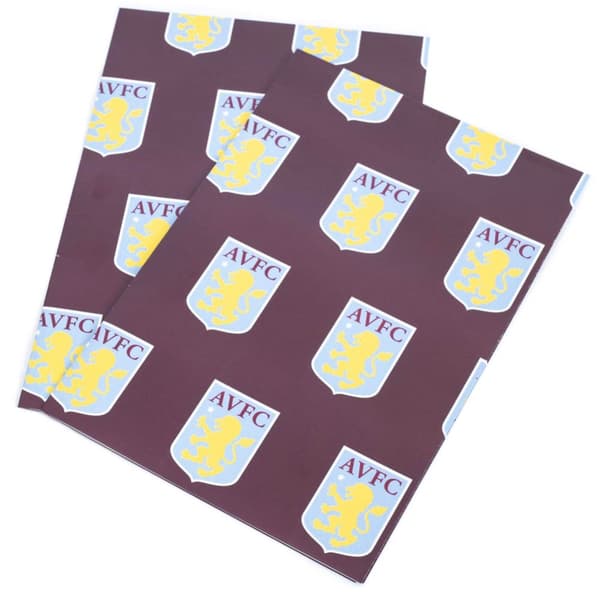 Aston Villa FC Text presentförpackning Claret/Blue One Size