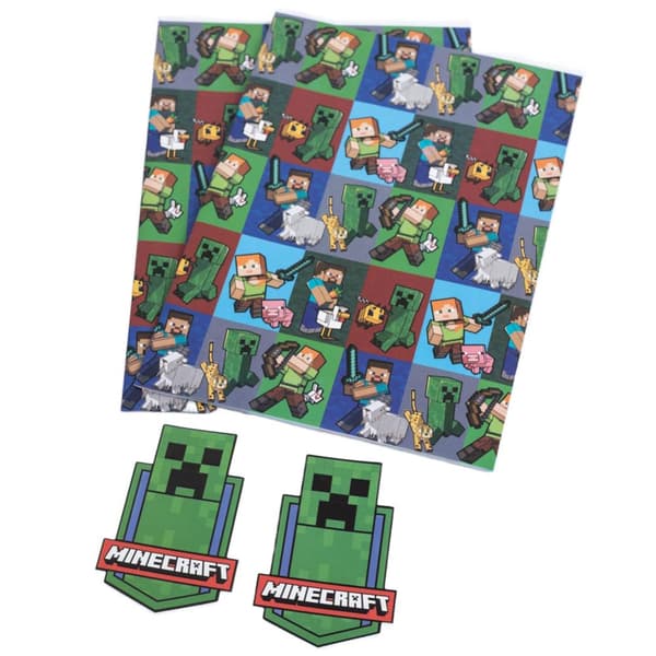 Minecraft Gift Wrap Sheets Set
