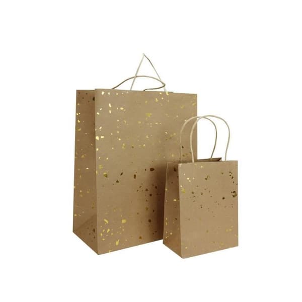 Presentpåse - MegaCrea DIY - Brun - Kraft - 2 stycken - Papper