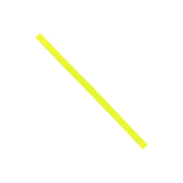 Mini ribban av grov väv Fluorescerande gul 0,5 cm
