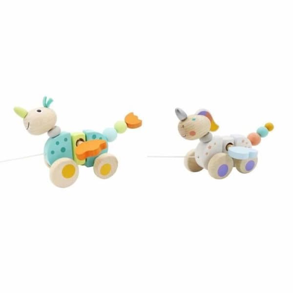 Träspel DKD Home Decor (22 x 13 x 12,5 cm) (2 st)