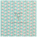 Miniatyrbild 2 av 3: Presentpapper - Clairefontaine - Tiny Rolls - Blå blommor - 5m x 35cm - 80g/m²