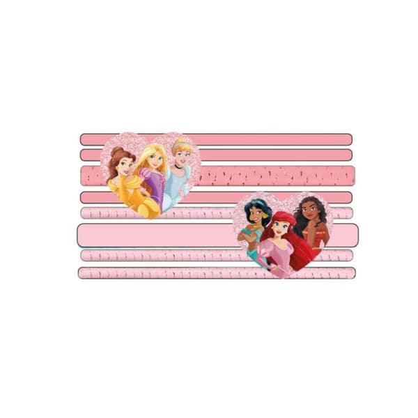 Disney Princess hårbandset med 8 stycken