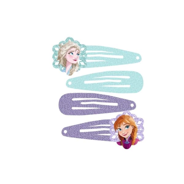 Disney Frozen Snöflingor Hårklipp Set - 4 Delar