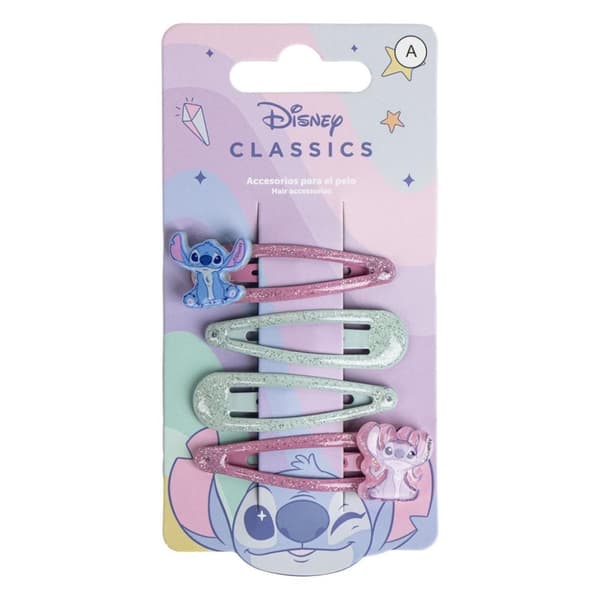 Disney Lilo & Stitch Angel Hårspännen Set, 4 Delar - Stilfullt och Praktiskt till alla Tillfällen!