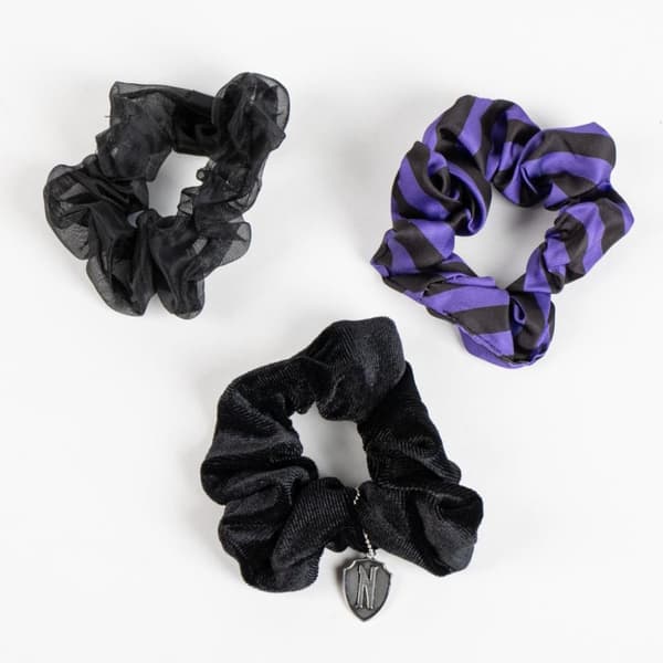Wednesday Set med Svarta Hårband - 3-Pack