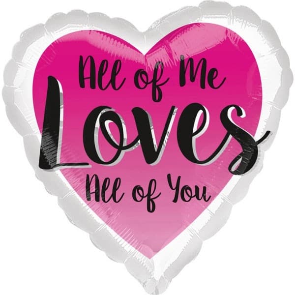 Snygg "Love Love" Folieballong 43 cm