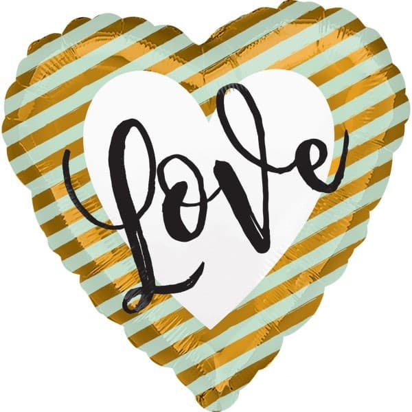 Snyggt "Love Love" Folieballong 43 cm