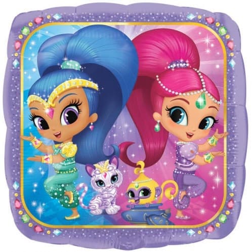 Shimmer och Shine Magisk Folieballong 43 cm - Perfekt för Kalas och Fester!