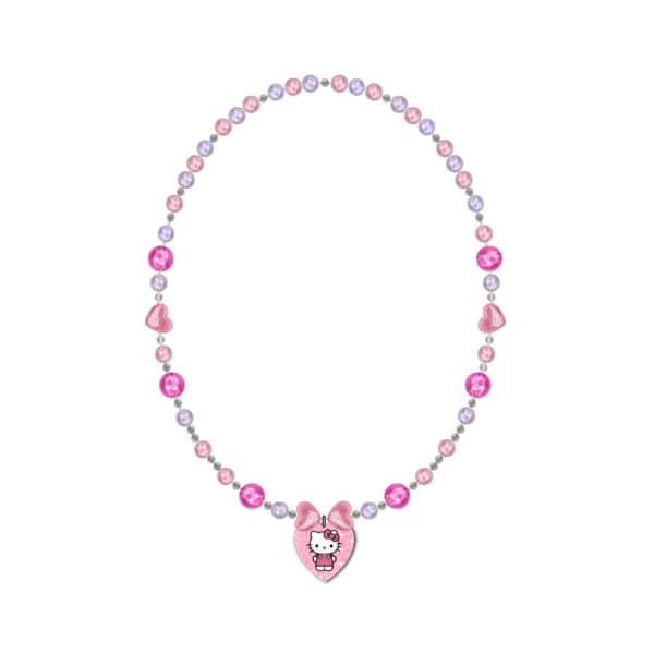 Hello Kitty hjärtformad pärlhalsband