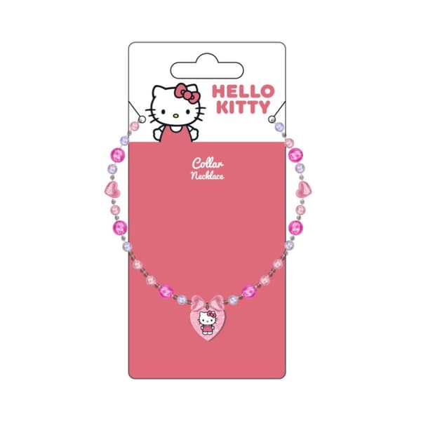 Hello Kitty hjärtformad pärlhalsband